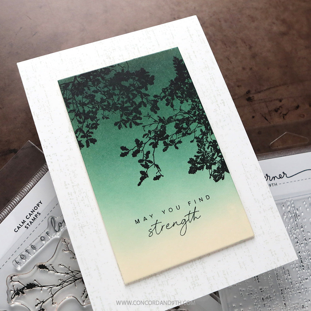 Concord & 9th KW Easy Repeat Light Linen Background Stamp