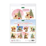 Katy Sue Designs Die Cut Decoupage – Teddy Bear Christmas (Pack of 12)