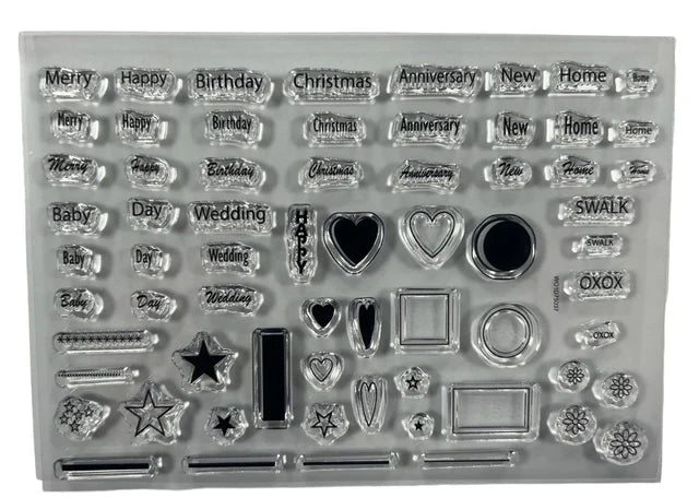 Cool Katz Craft Cutz 1/12 scale "Occasions" stamp set