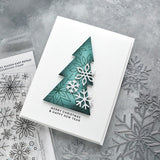 Concord & 9th Kristina Werner Snowflake Season Easy Repeat Background Stamp (6 x 6)