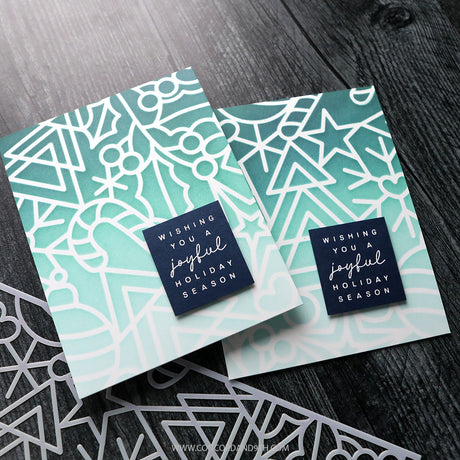 Concord & 9th Kristina Werner Holiday Icons Stencil Pack (6 qty; 6 x 9)