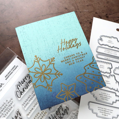 Concord & 9th KW Gingerbread Cookies Stamp Set (6 x 8) , stencil & Die Bundle