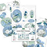 Katy Sue Serenity Foiled Paper Craft Toppers, 6 sheets