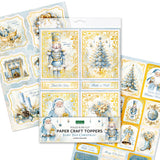 Katy Sue Fairy Tale Christmas Foiled Paper Craft Toppers, 6 sheets