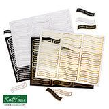 Katy Sue Foiled Birthday Wavy Banners Selection, Pack of 4