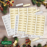 Katy Sue Foiled Merry Christmas Straight Banners Selection, Pack of 4