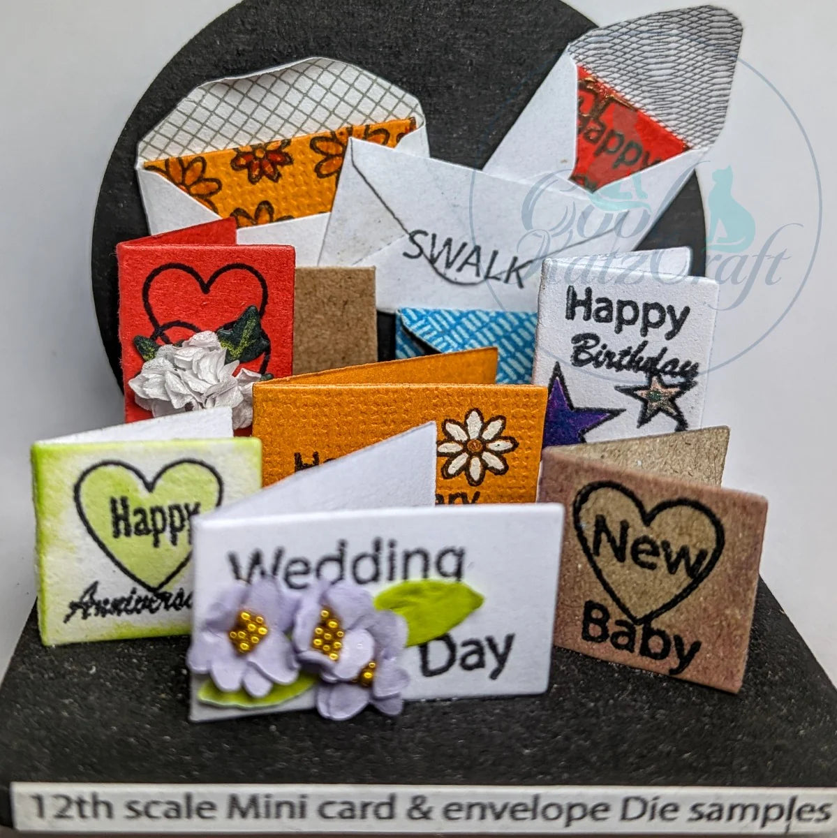 Cool Katz Craft Cutz 1/12 Scale Miniature Card & Envelope Set