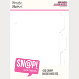 Simple Stories 4x6 SN@P! - Divider Binder Inserts - 13332