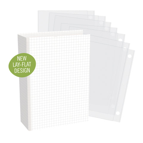 Simple Stories 4x6 SN@P! - Simple Grid Chipboard Binder - 13334