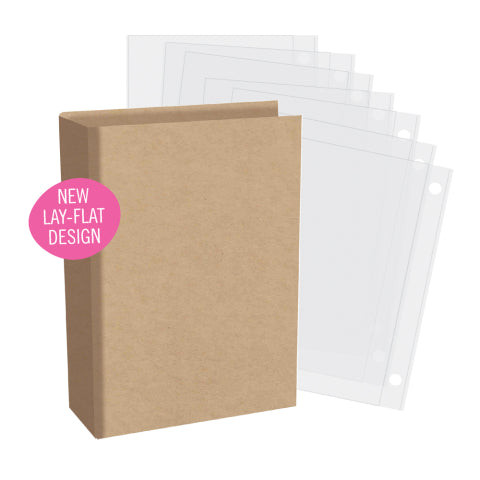 Simple Stories 4x6 SN@P! - Simple Kraft Chipboard Binder - 13336