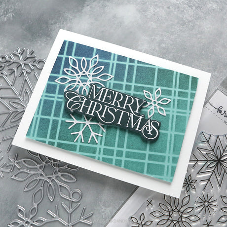 Concord & 9th Kristina Werner  Elegant Holiday Greetings Stamp Set (4 x 6) & die Bundle