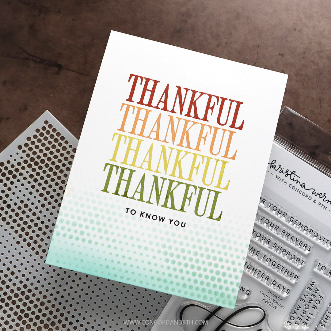 Concord & 9th KW Halftone Texture Stencil Pack