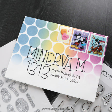 Concord & 9th KW Lucky Numbers Stamp Set (4 x 6) / Die Bundle