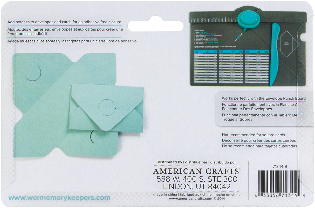 We R Makers We R Envelope Notcher Punch postage as per actuals