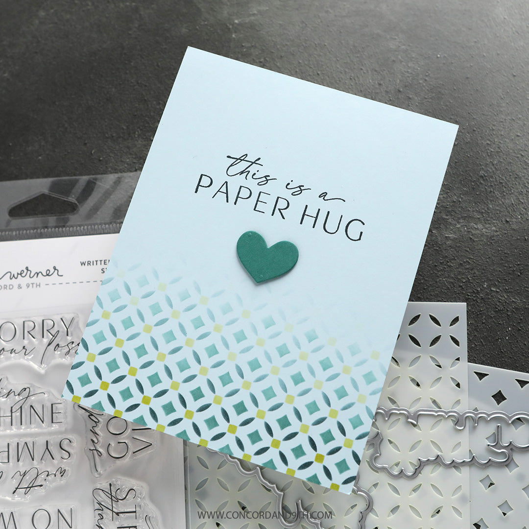 Concord & 9th KW Written Words 2 Stamp Set & Dies (4 x 6)