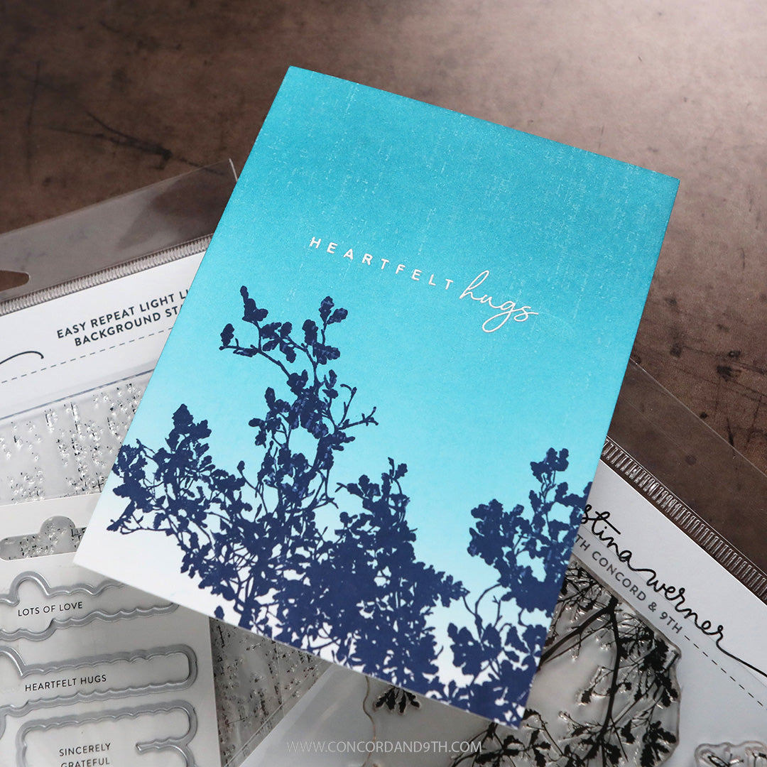 Concord & 9th KW Easy Repeat Light Linen Background Stamp