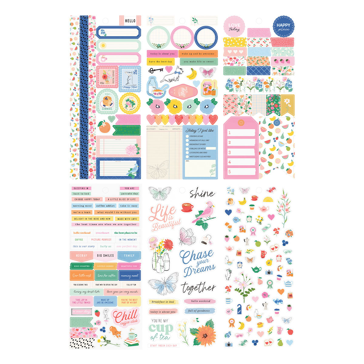 Spellbinders Rosie’s Studio Breakfast in Bed – Sticker Book