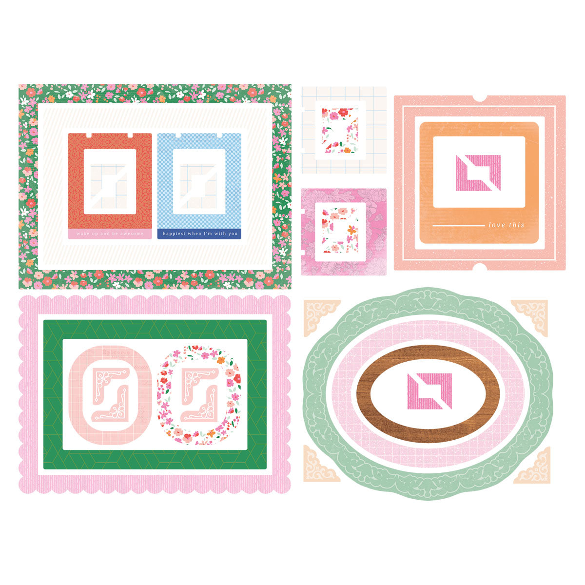 Spellbinders Rosie’s Studio Breakfast in Bed – Chipboard Frames & Corners