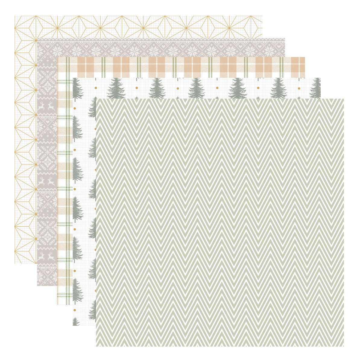 Rosie's Studio Sleigh Bells Ring 6 x 6" Designer Paper Pad