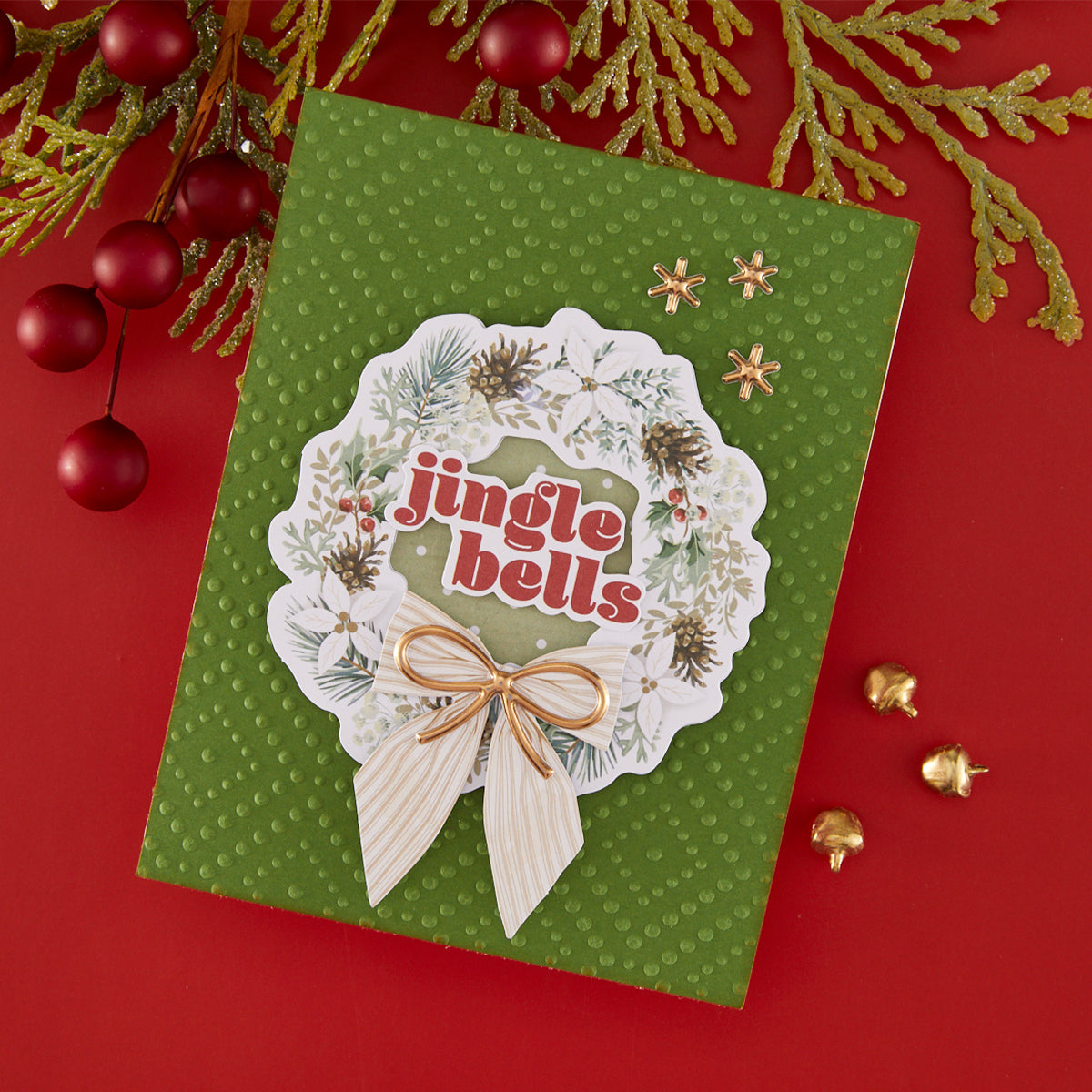 Rosie's Studio Sleigh Bells Ring Cardstock Diecut Ephemera