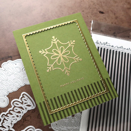 Concord & 9th KW XL Basic Stripes Background Stamp (6 x 8)