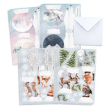 Katy Sue Watercolour Christmas Animals Pop Up Card Making Kit