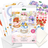 Katy Sue Designs Teacup Bouquet Card Making Kit