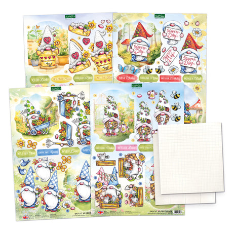 Katy Sue The Garden Gnomes Card Making Kit