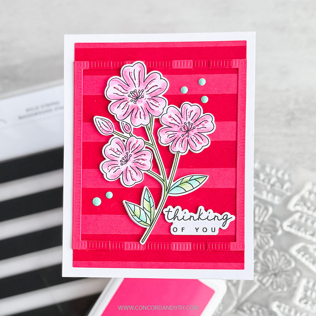 Concord & 9th KW Bold Stripes Background Stamp (6 x 6)