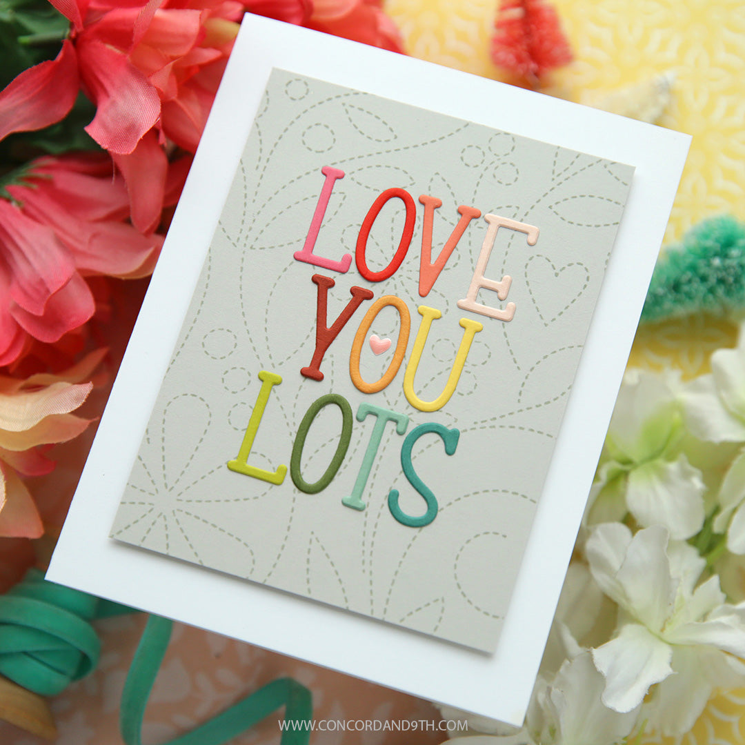 Concord & 9th KW Lucky Alpha Stamp Set / Die Bundle