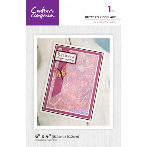 Crafter's Companion Duet ColourBloom 3D Embossing Folder Butterfly Collage (CC-EF4-BUCO)