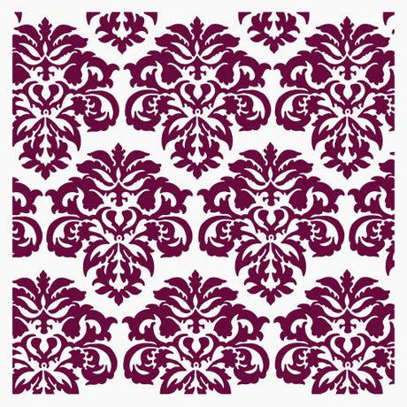 Crafter's Companion Crystal Visions 2D Embossing Folder Elegant Damask (SD-CV-EF5.5-ELDA)