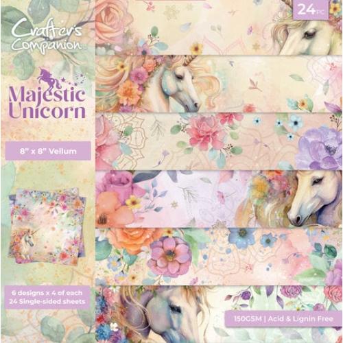 Crafter's Companion Majestic Unicorn 8x8 Inch Vellum Pad (MU-VELPAD8)