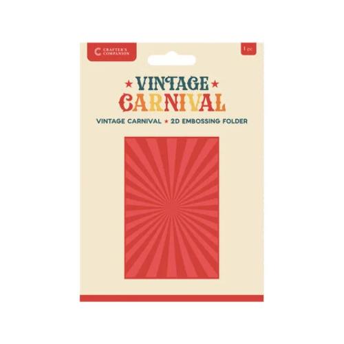Crafter's Companion Vintage Carnival 2D Embossing Folder 6x4 Inch Vintage Carnival (VC-2D-EF4-VICA)