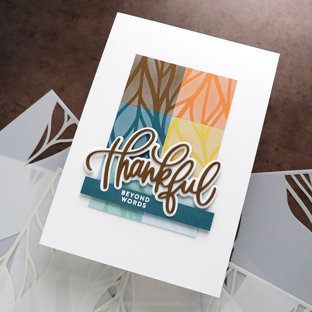 Concord & 9th KW Leaf Flow Stencil Pack