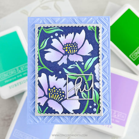 Concord & 9th KW Aubrey Blooms Background Stamp (6 x 6)