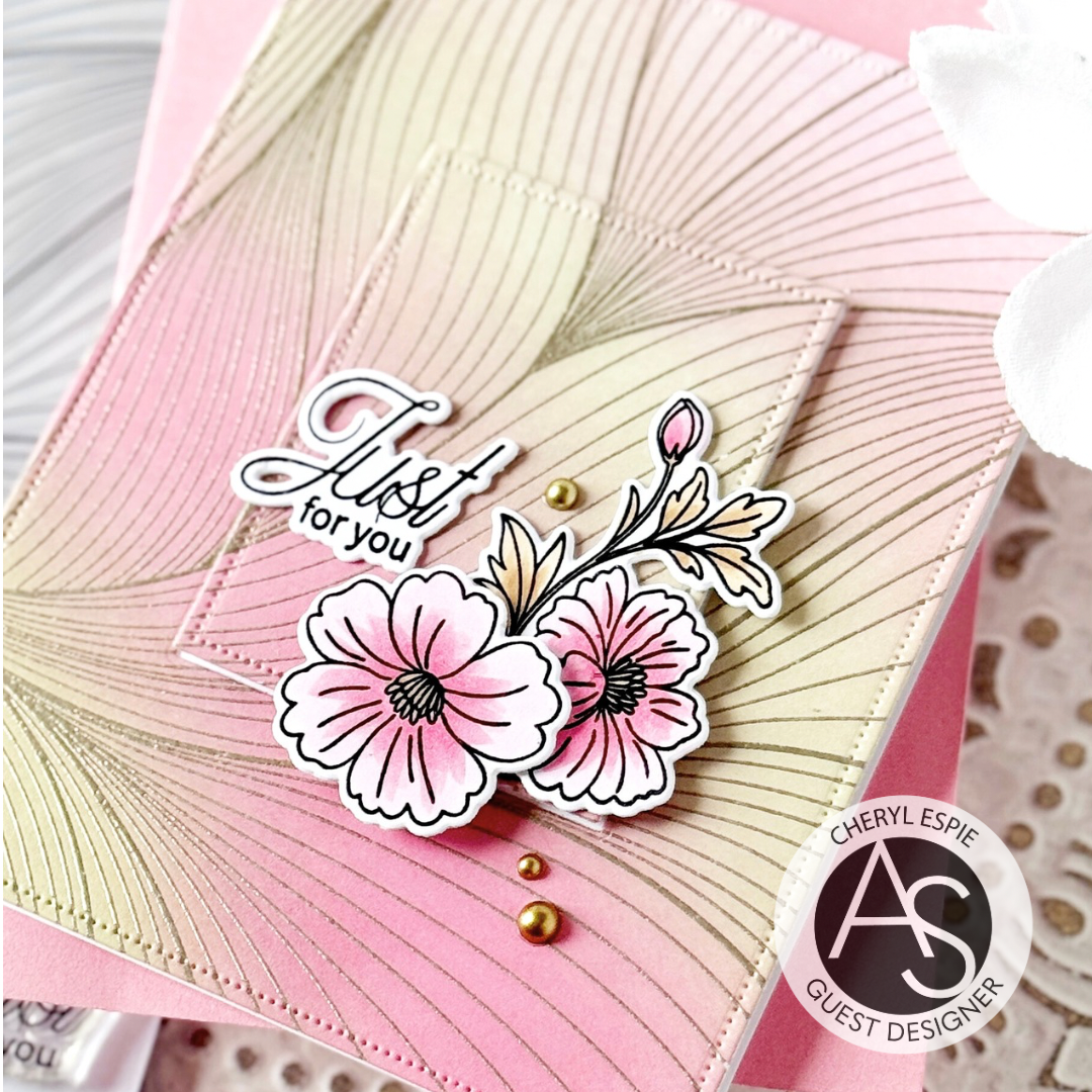 Alex Syberia Designs Abstract Background Stamp Set & Die set