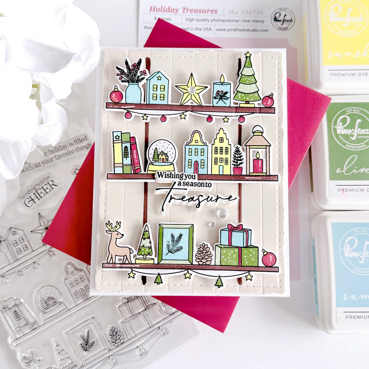 Pinkfresh Studio Holiday Treasures press plate