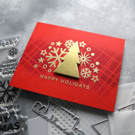 Concord & 9th Kristina Werner Simple Christmas Stamp Set (4 x 6) & Die Bundle