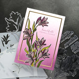 Concord & 9th KW Long Line Lilies Stamp Set & Dies (6 x 8)