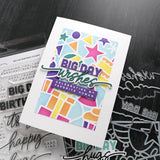 Concord & 9th Kristina Werner Big Day Birthday Stamp Set (6 x 8) & cordinating 3 dies