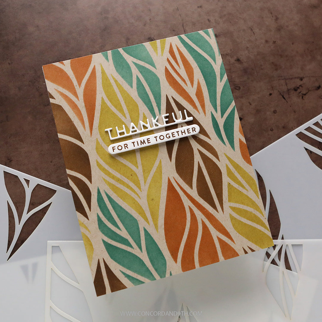 Concord & 9th KW Leaf Flow Stencil Pack