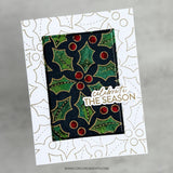 Concord & 9th KW Merry Berries and Leaves Stamps (6 x 8), Die & stencil Bundle