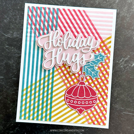 Concord & 9th KW XL Basic Stripes Background Stamp (6 x 8)
