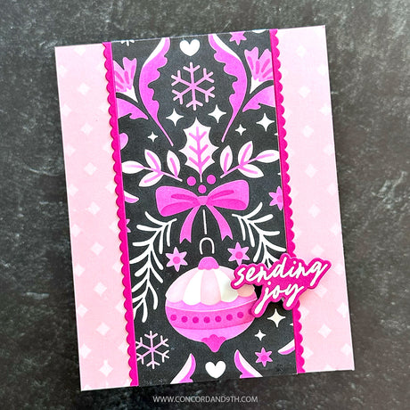 Concord & 9th KW Holiday Cheer Greetings Stamp Set (4 x 6) & Die Bundle