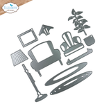 Elizabeth Craft Designs Living Room Die Set - 2329