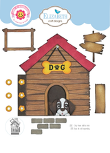 Elizabeth Craft Designs Dog House Build a Book Die Set - 2332