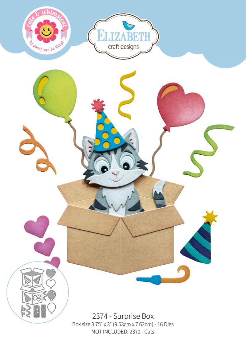 Elizabeth Craft Designs Surprise Box Die Set - 2374