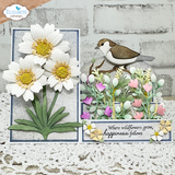 Elizabeth Craft Designs Floral Greenery 4 Die Set - 2379