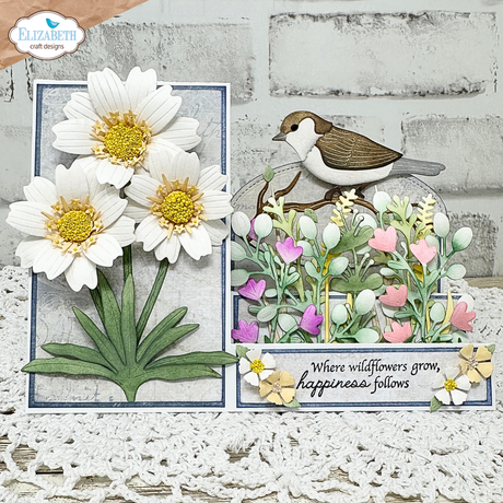 Elizabeth Craft Designs Floral Greenery 4 Die Set - 2379